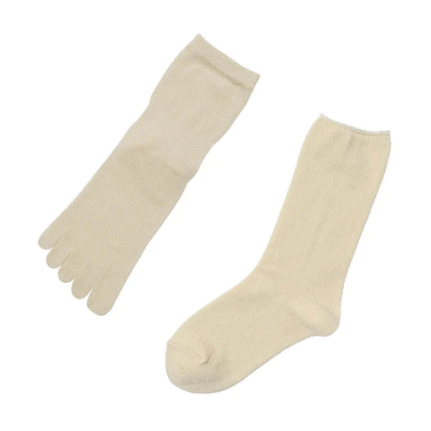 memeri : wool silk layered sock set