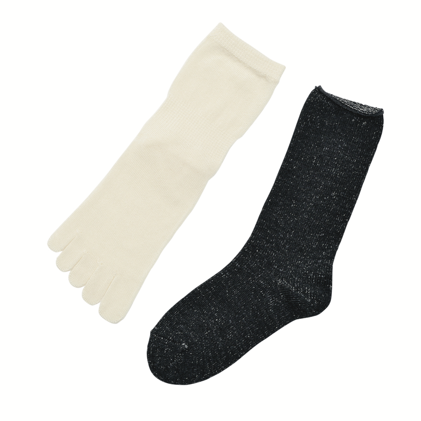 memeri : wool silk layered sock set