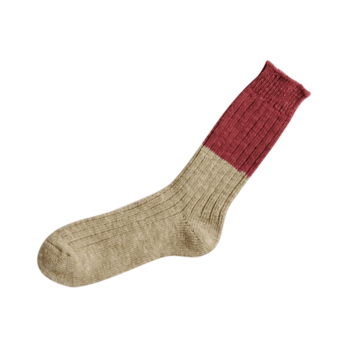 NISHIGUCHI KUTSUSHITA : boston wool cotton slab sock