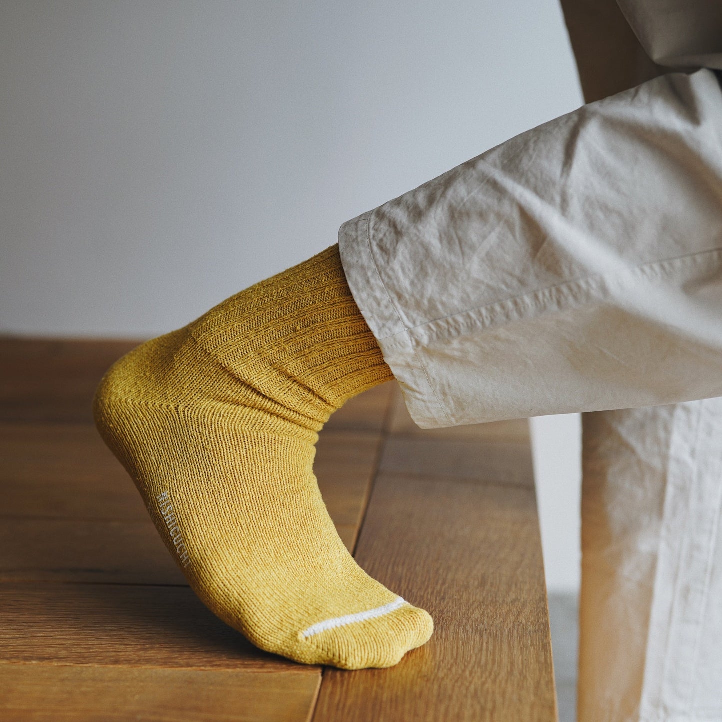 NISHIGUCHI KUTSUSHITA : boston silk cotton sock