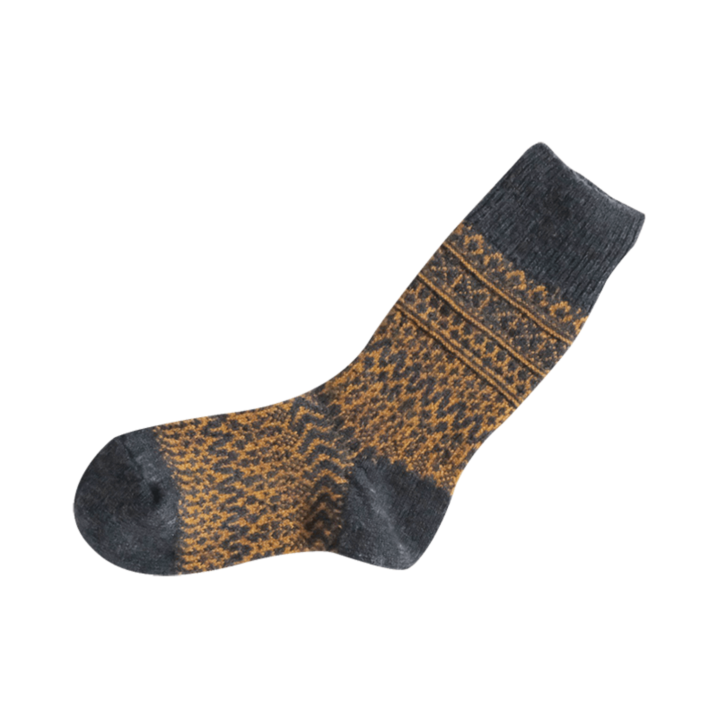 NISHIGUCHI KUTSUSHITA : oslo wool jacquard sock