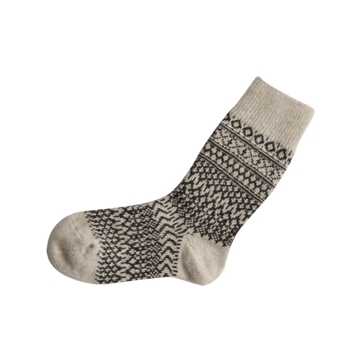 NISHIGUCHI KUTSUSHITA : oslo wool jacquard sock