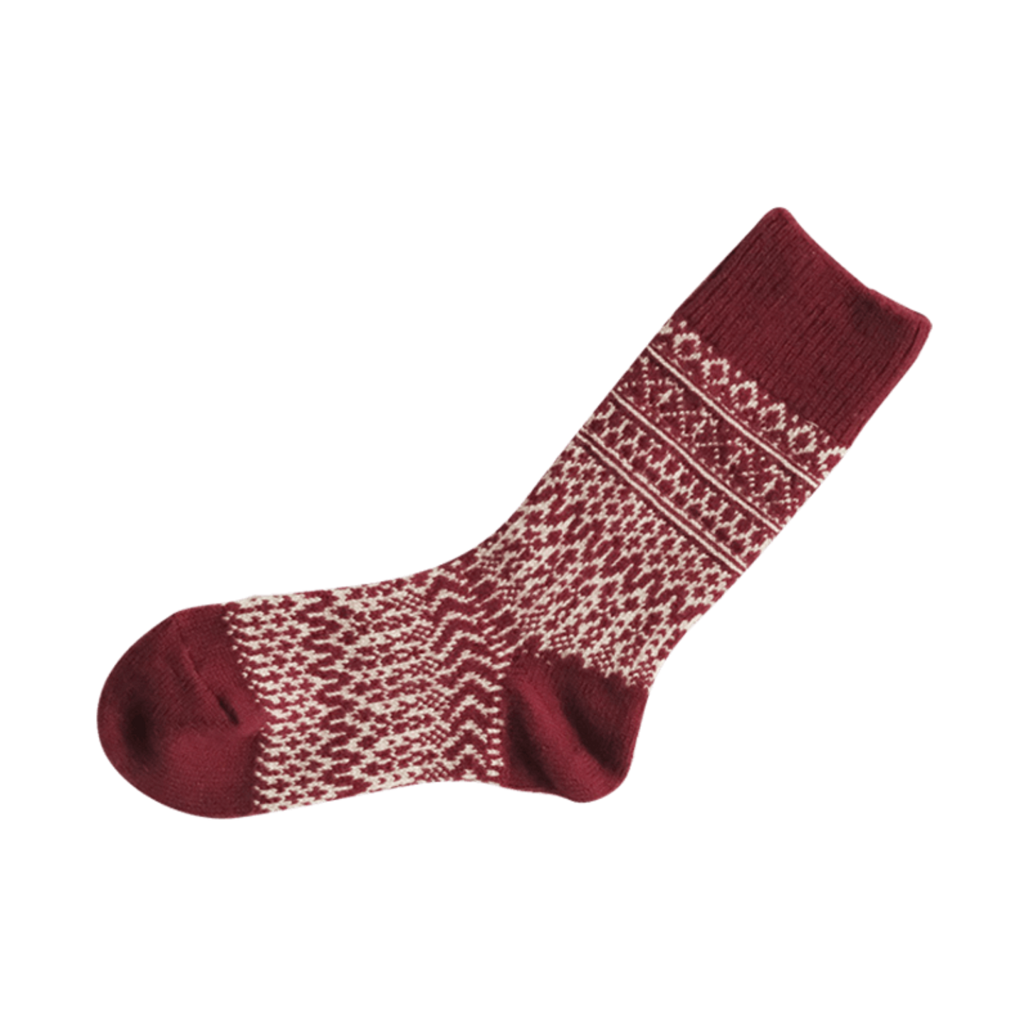 NISHIGUCHI KUTSUSHITA : oslo wool jacquard sock