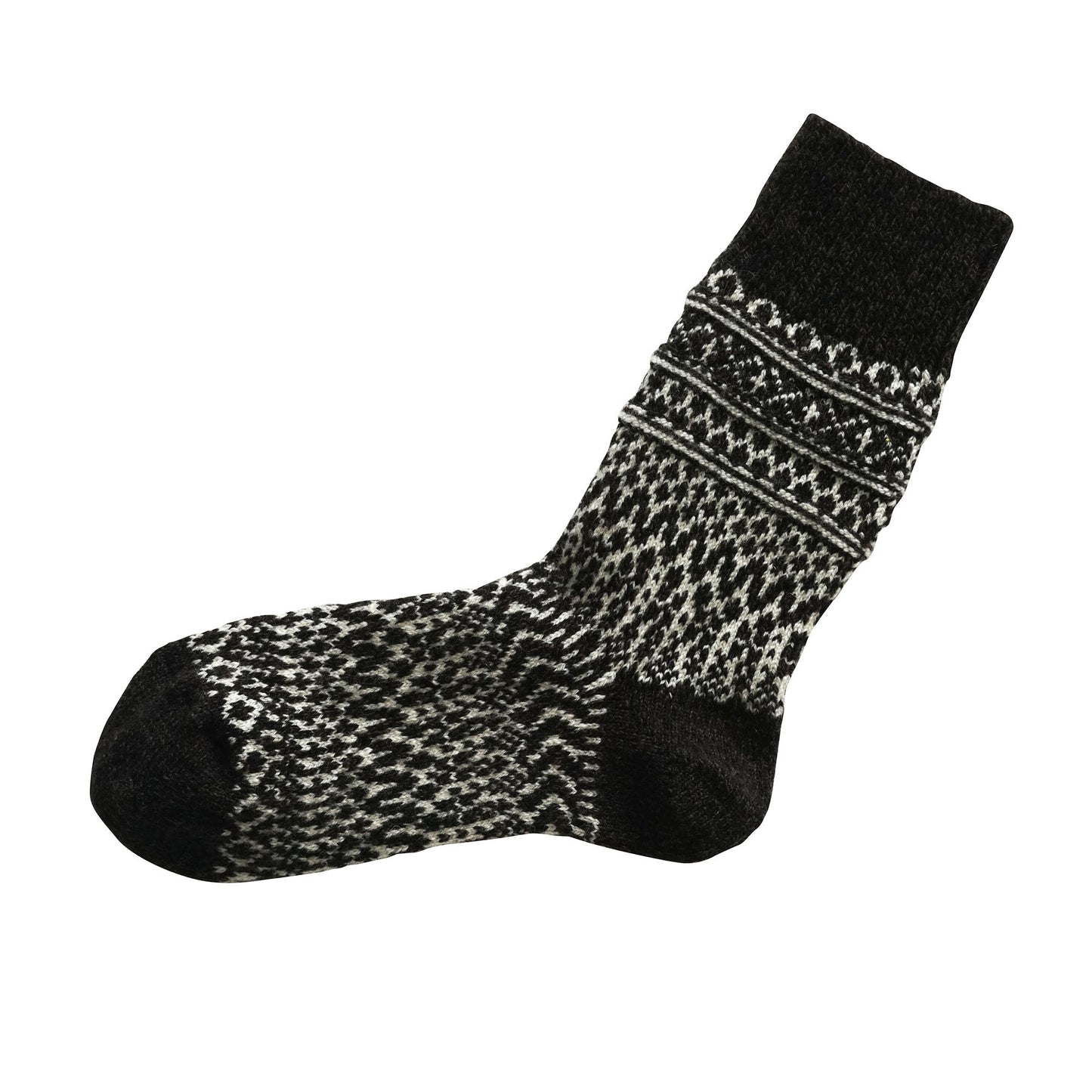 NISHIGUCHI KUTSUSHITA : oslo wool jacquard sock