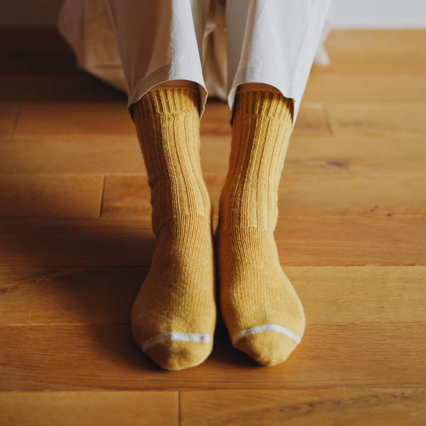 NISHIGUCHI KUTSUSHITA : praha wool ribbed sock