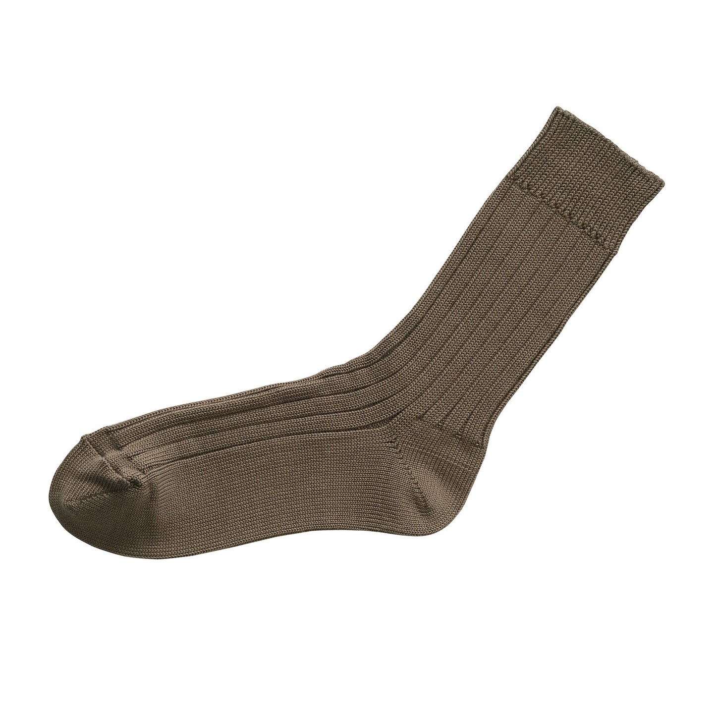 NISHIGUCHI KUTSUSHITA : praha egyptian cotton ribbed sock