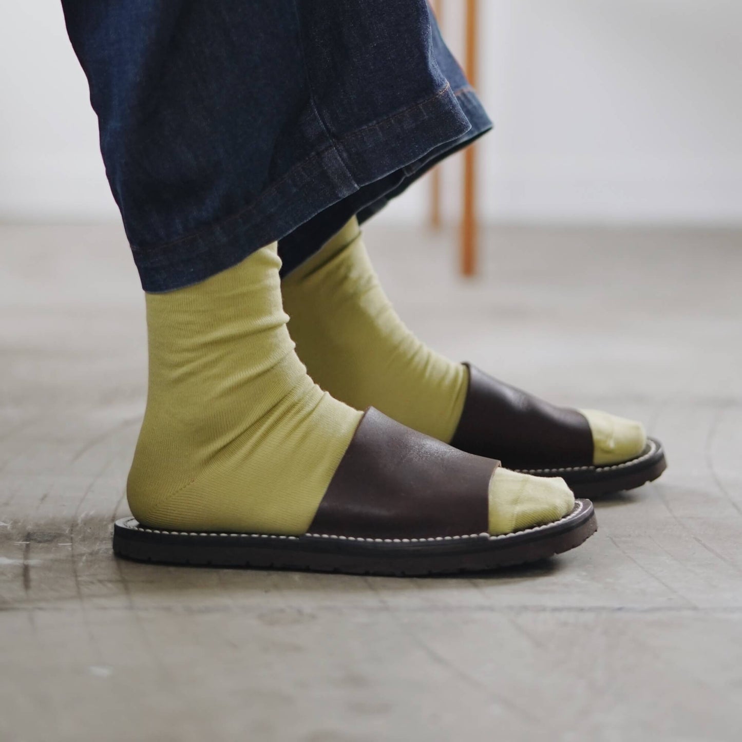 NISHIGUCHI KUTSUSHITA : praha egyptian cotton sock