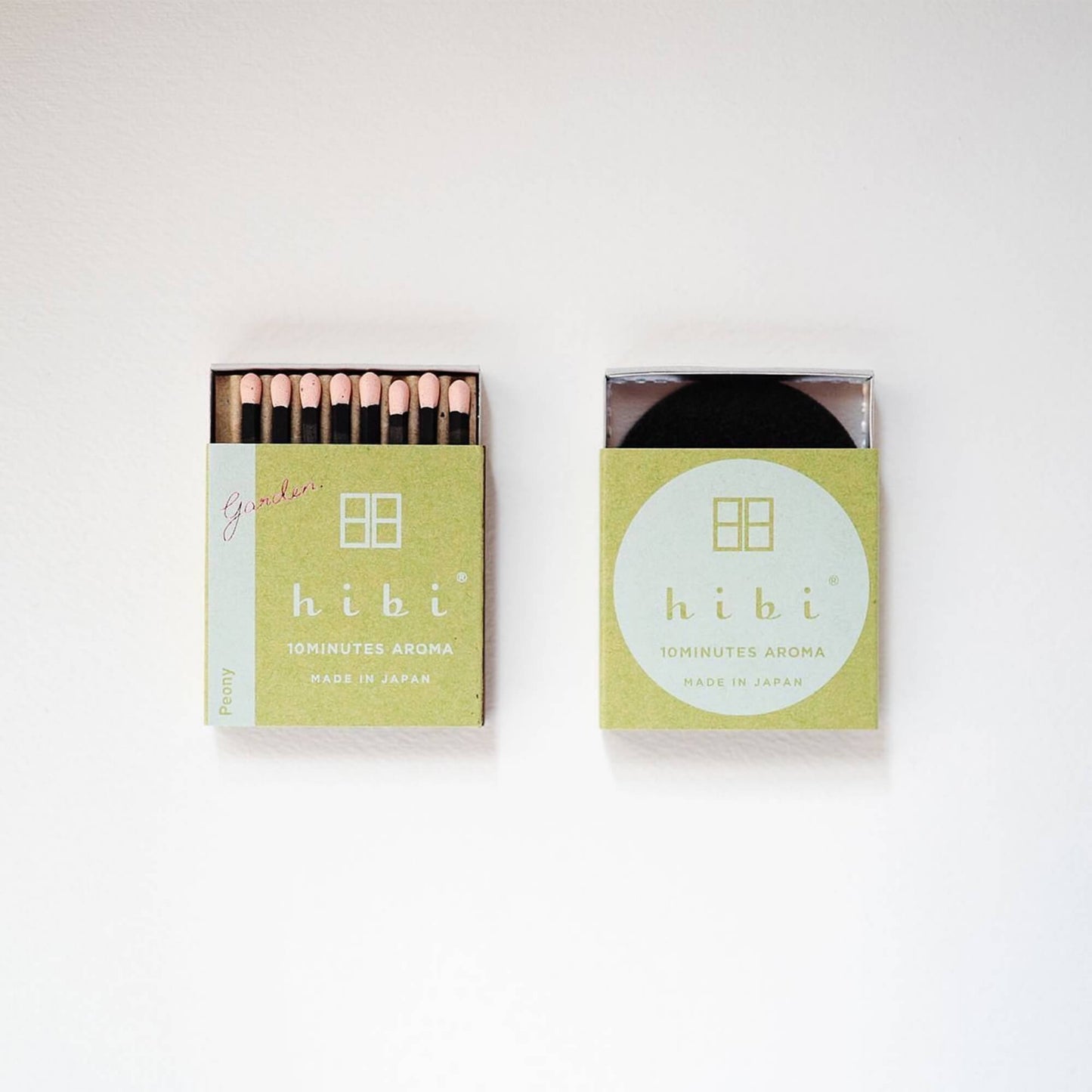 hibi 10 minute incense : garden scent gift box