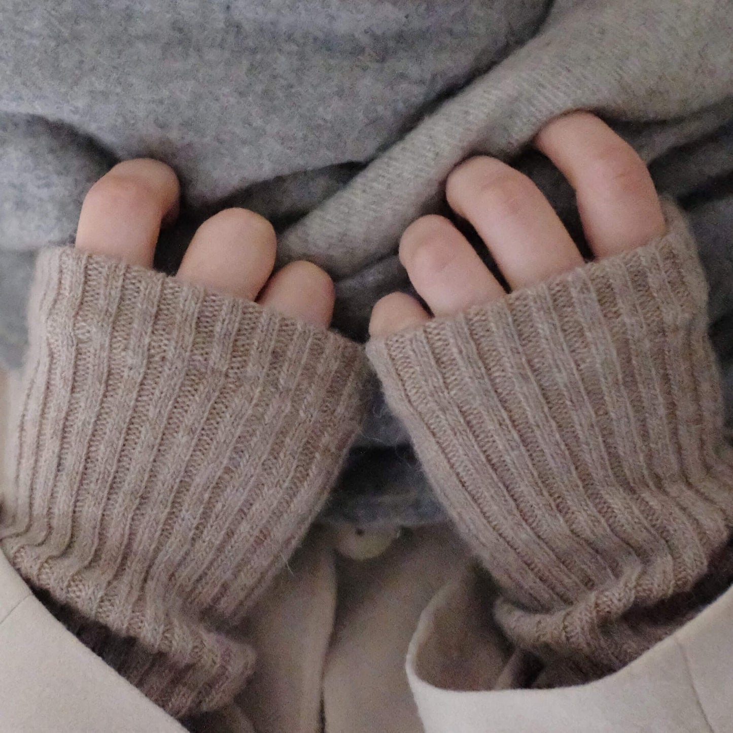 alpaca wool arm warmers