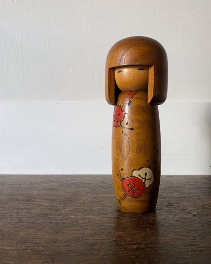vintage plum blossom kokeshi