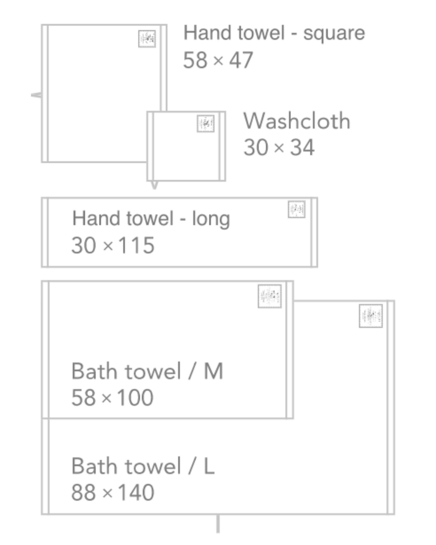 Shinto : 2.5 ply gauze hand towel - long
