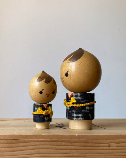 vintage kokeshi dolls