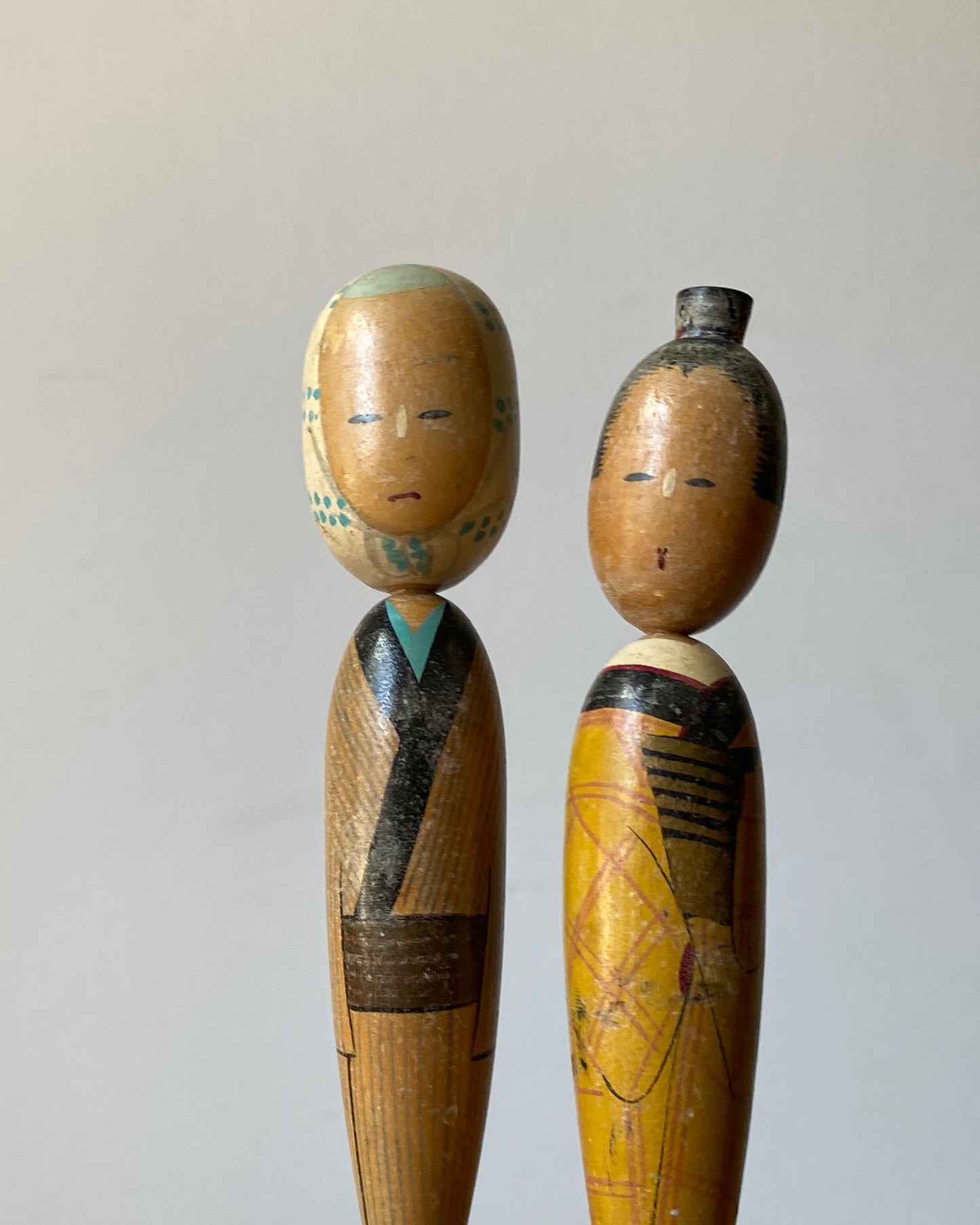 vintage kokeshi dolls