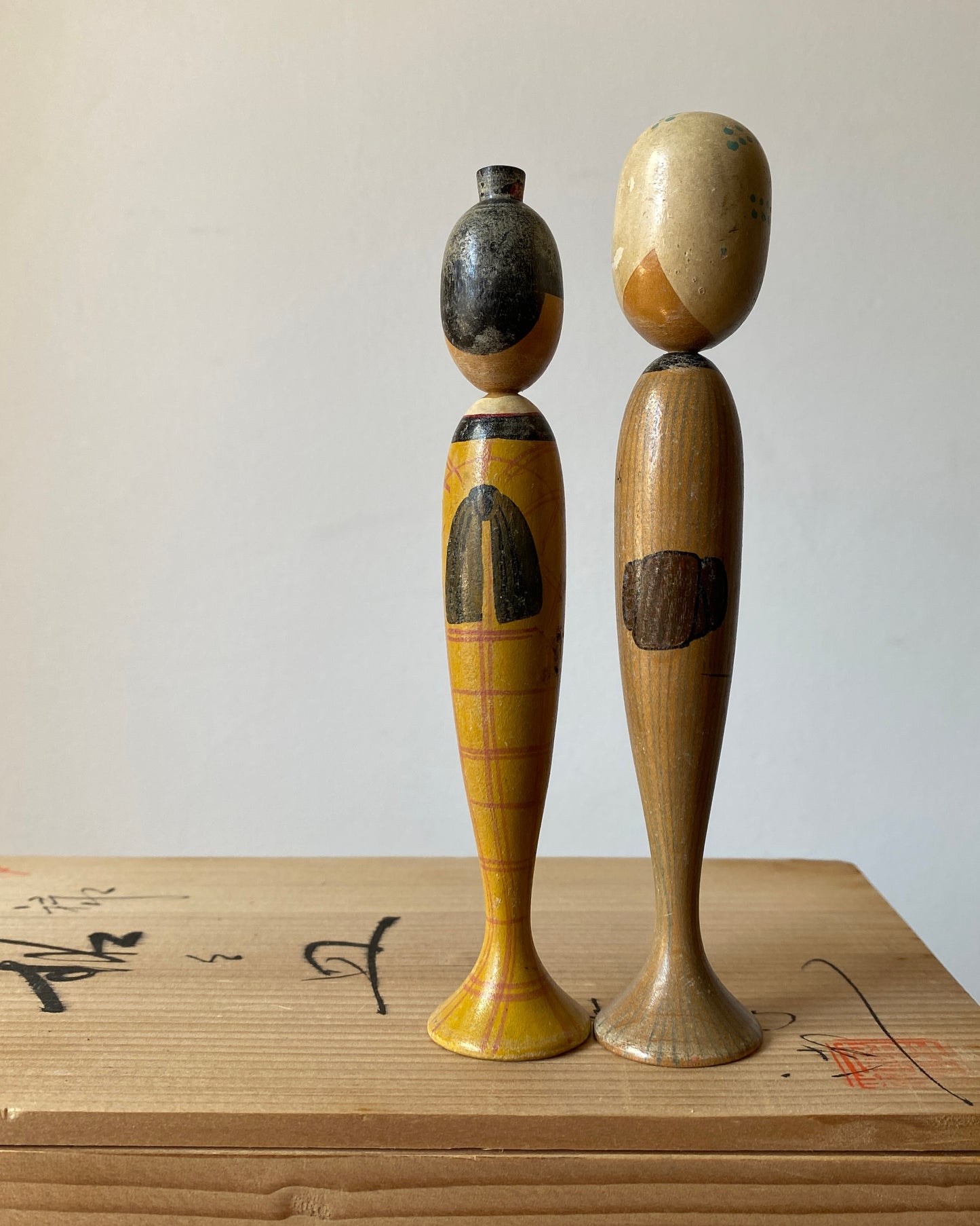 vintage kokeshi dolls