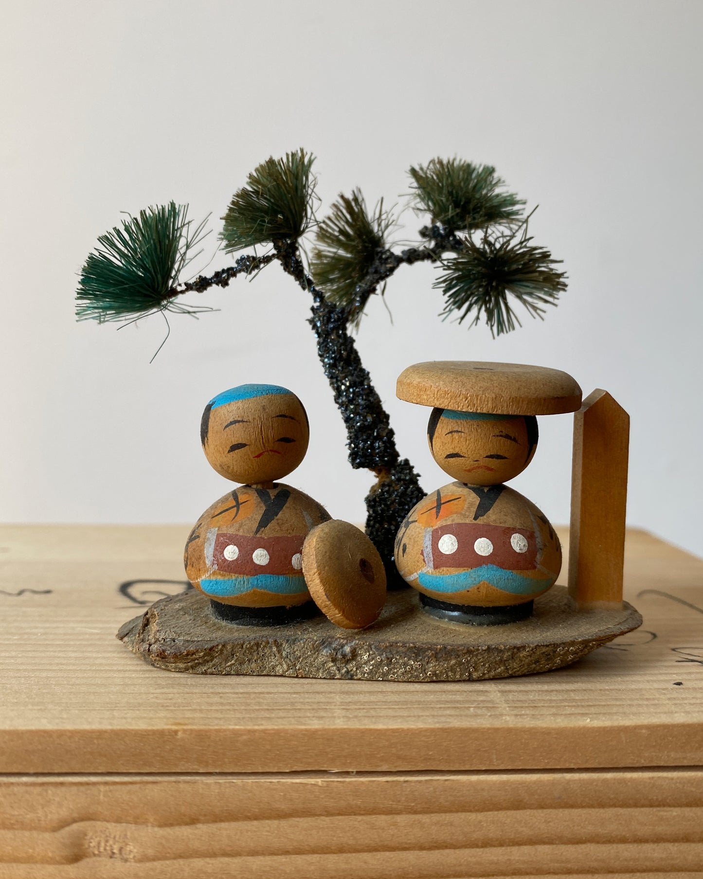 vintage kokeshi dolls