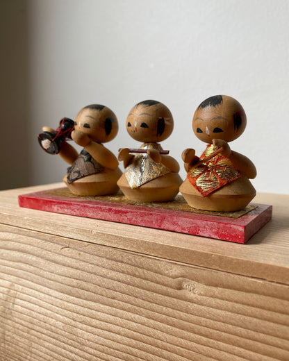 vintage kokeshi dolls