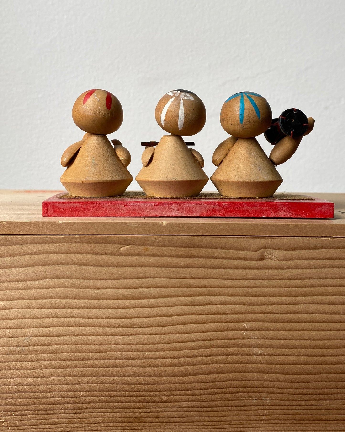 vintage kokeshi dolls