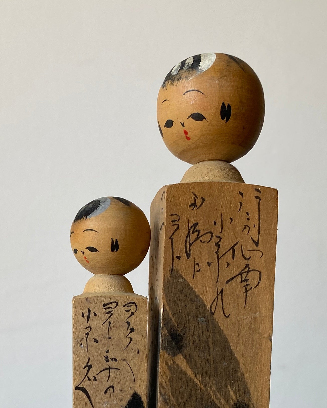 vintage kokeshi dolls