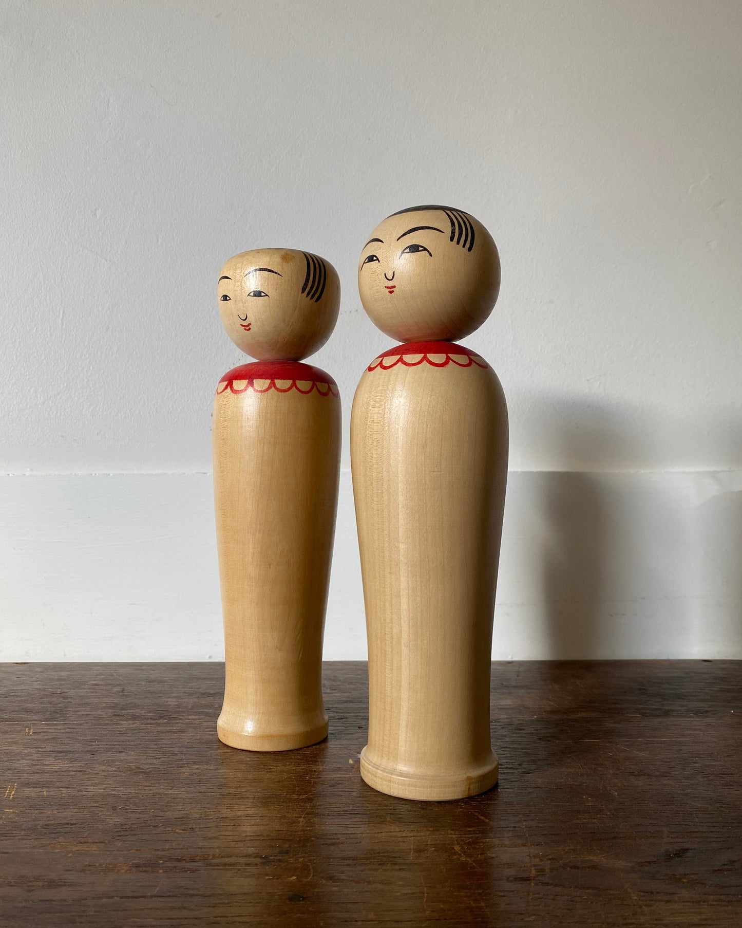 vintage natural wood kokeshi