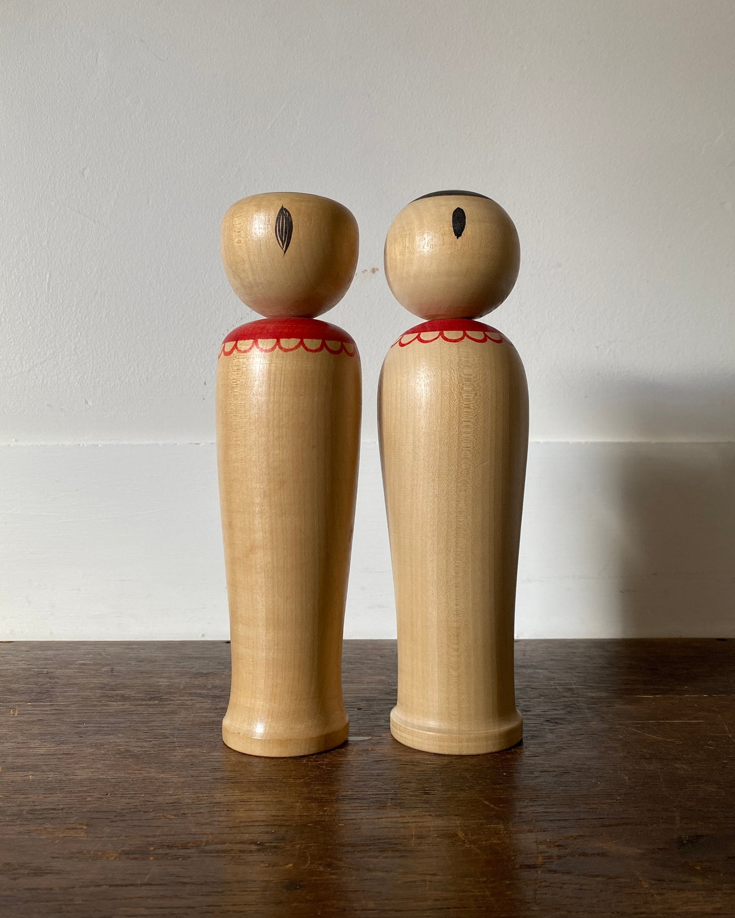vintage natural wood kokeshi