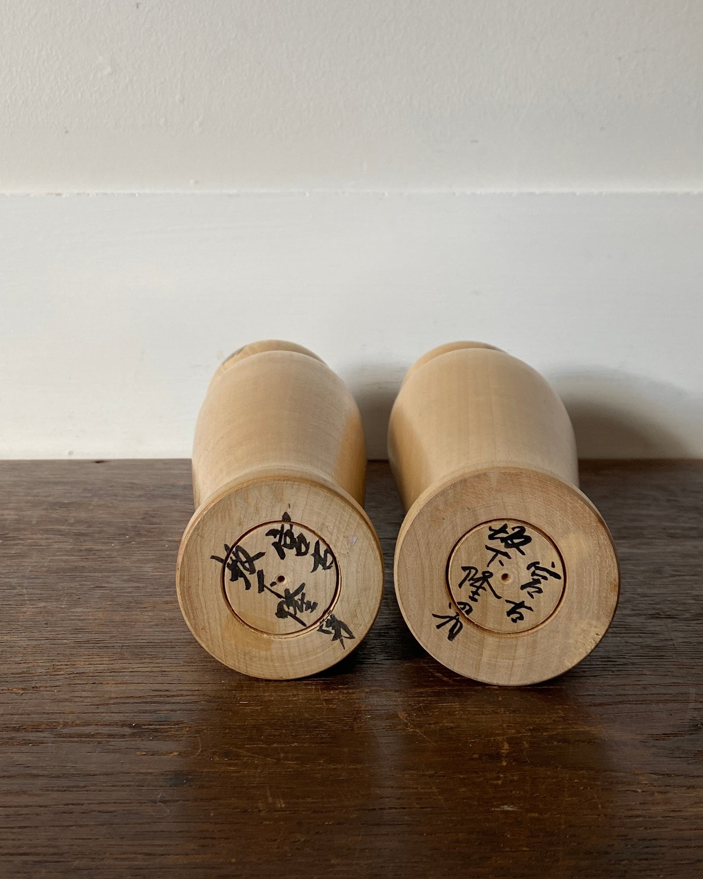 vintage natural wood kokeshi