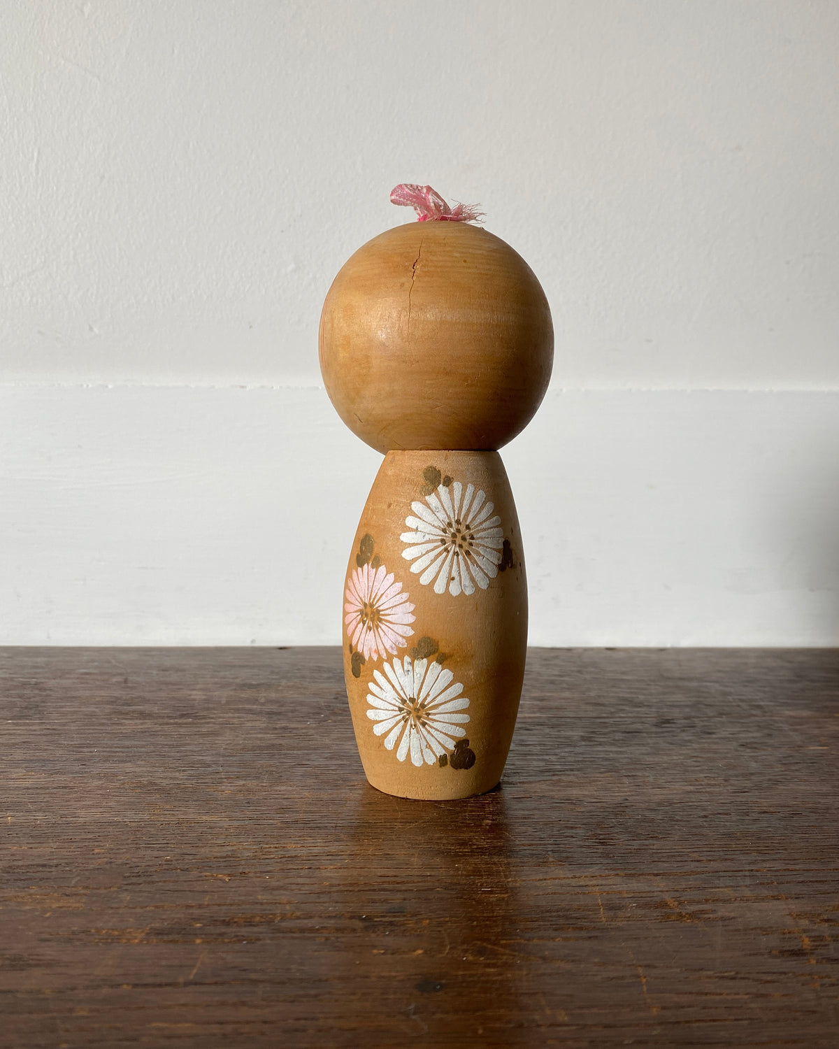 vintage chrysanthemum kokeshi