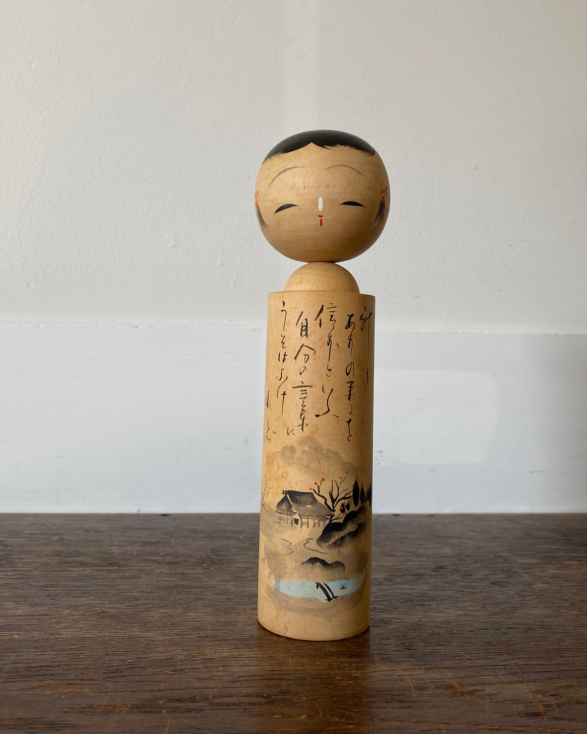vintage winter landscape kokeshi