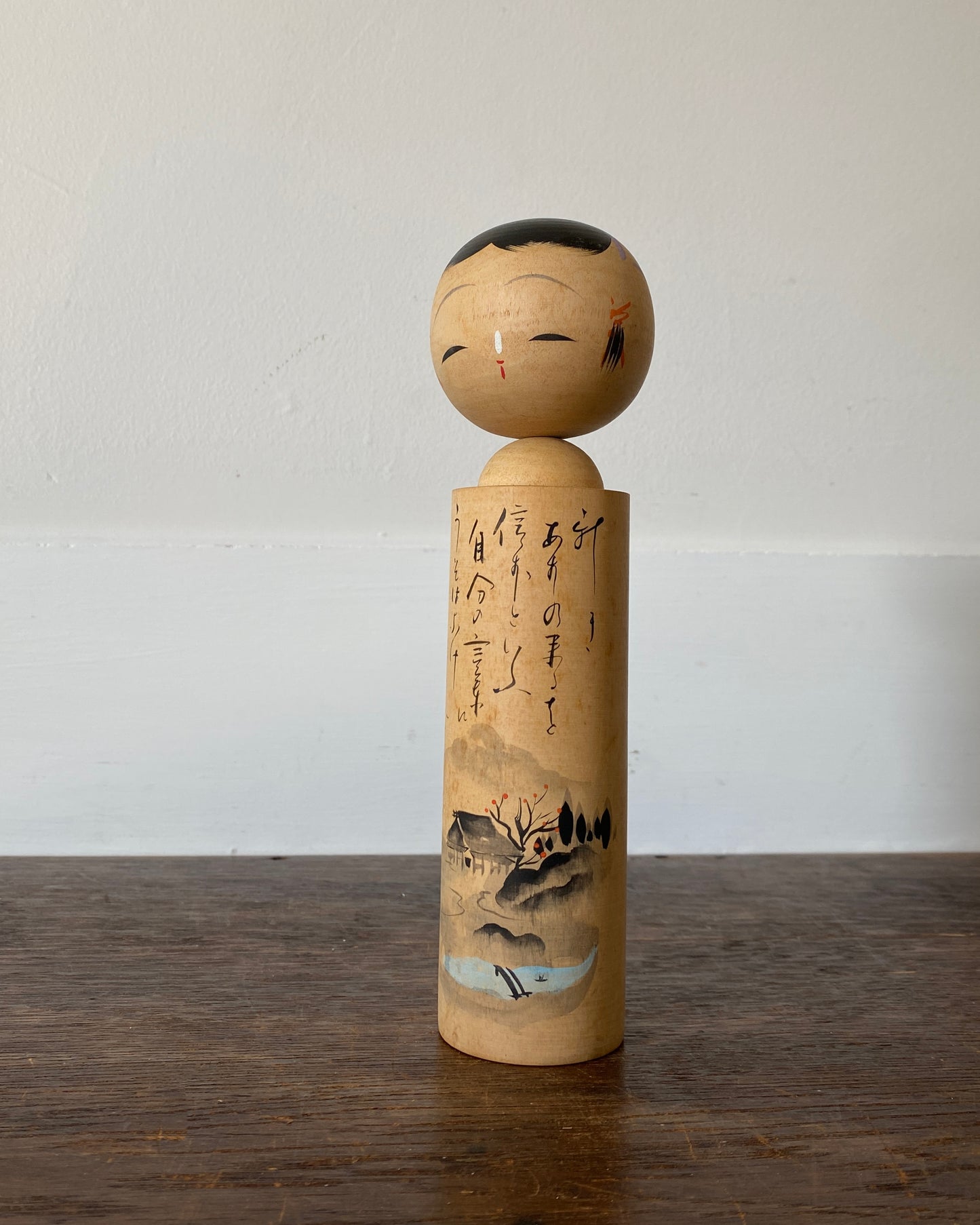 vintage winter landscape kokeshi