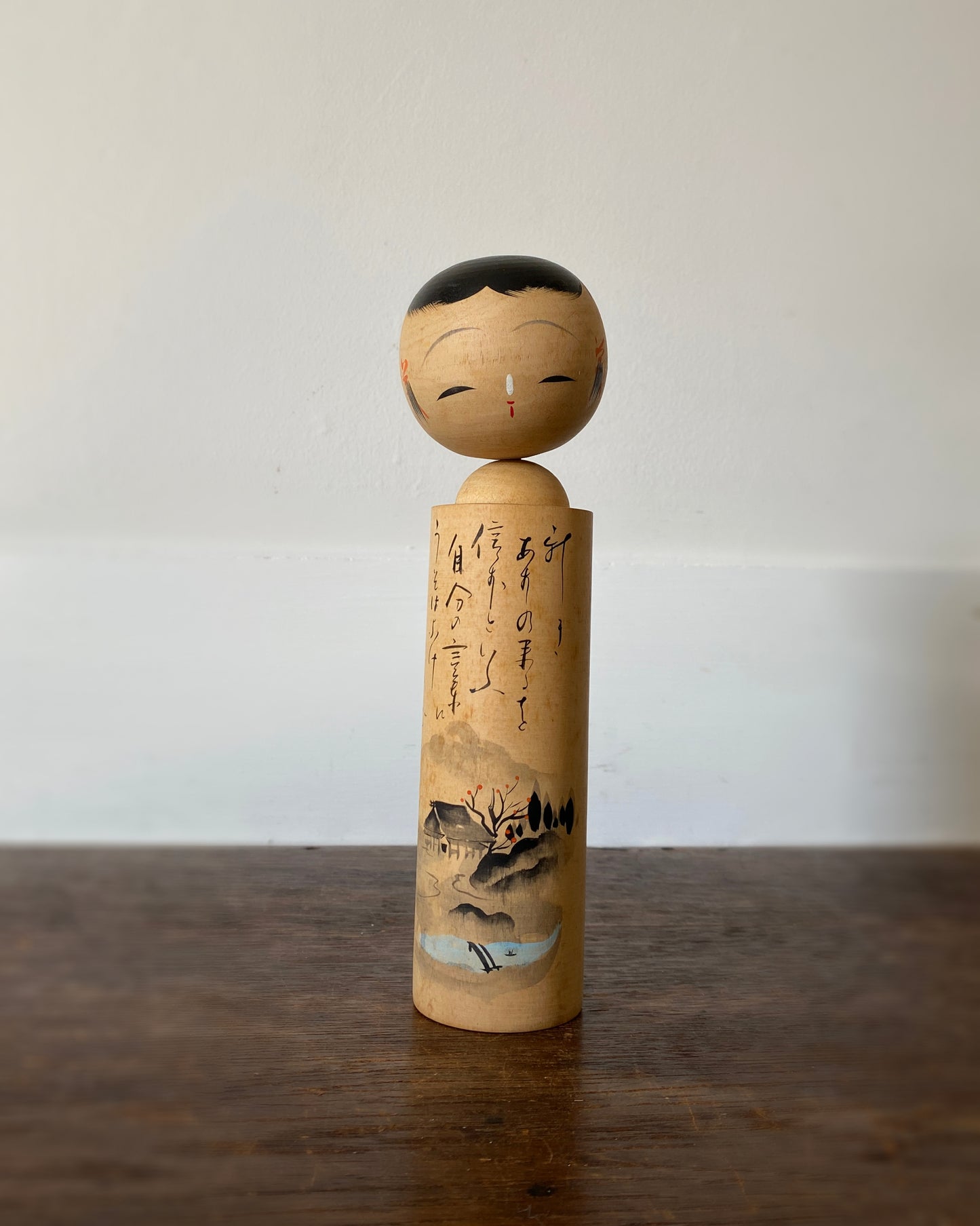 vintage winter landscape kokeshi