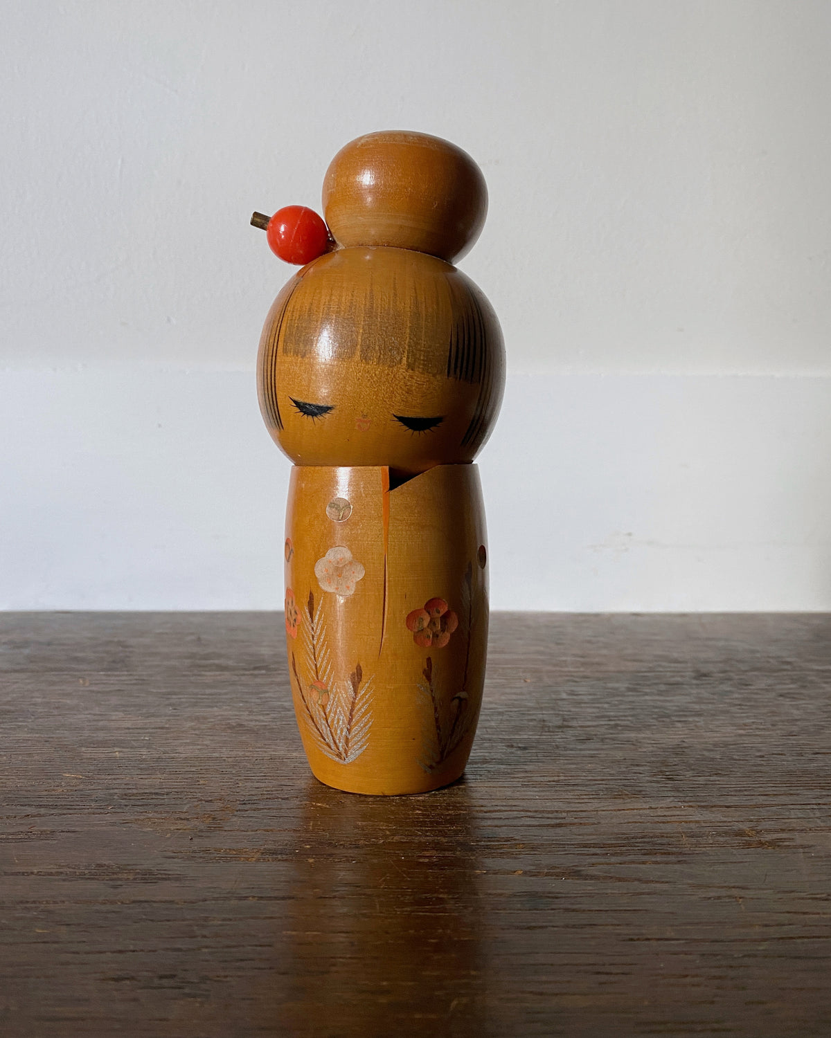 vintage blossom branch kokeshi