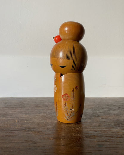 vintage blossom branch kokeshi