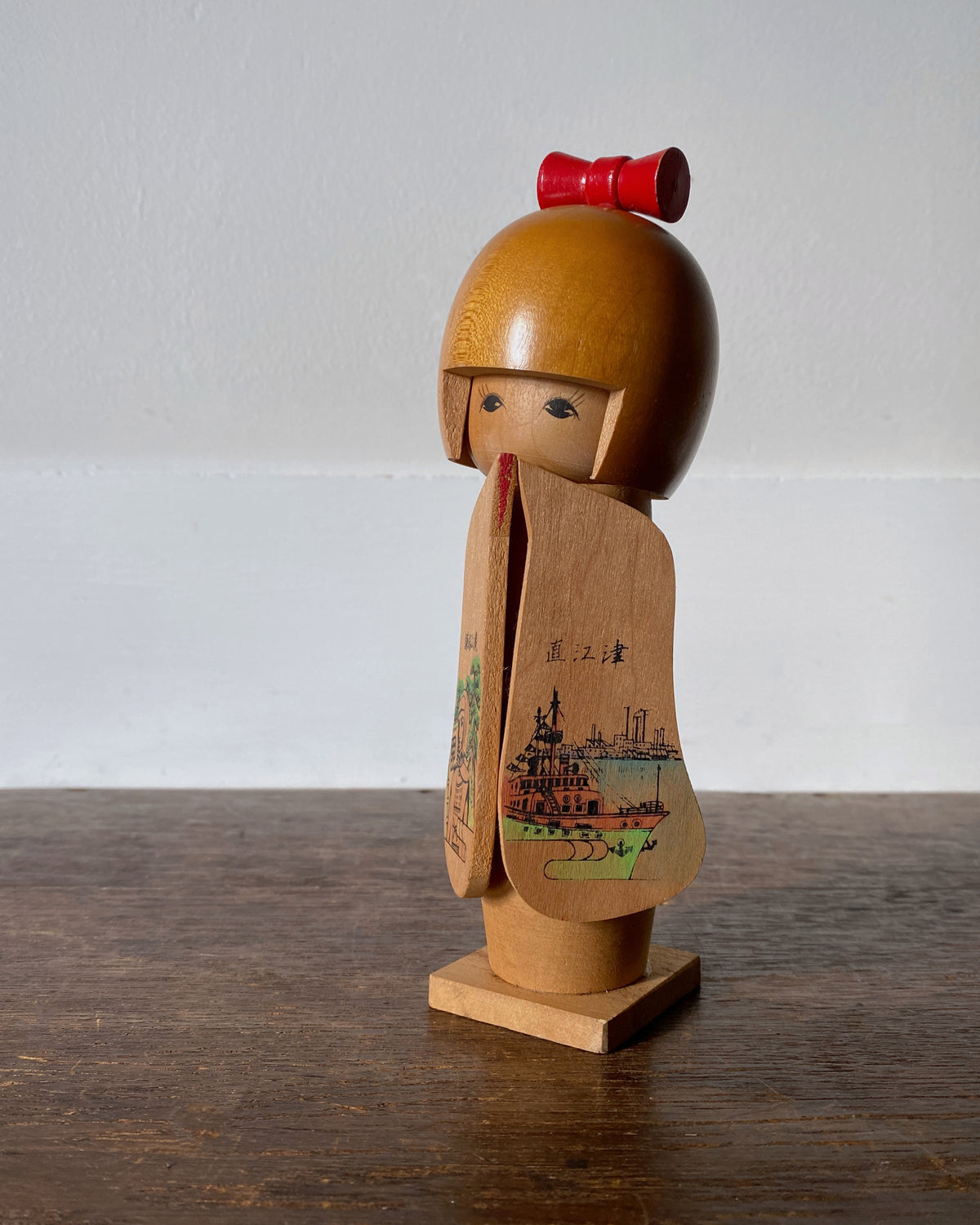 vintage harbour souvenir kokeshi