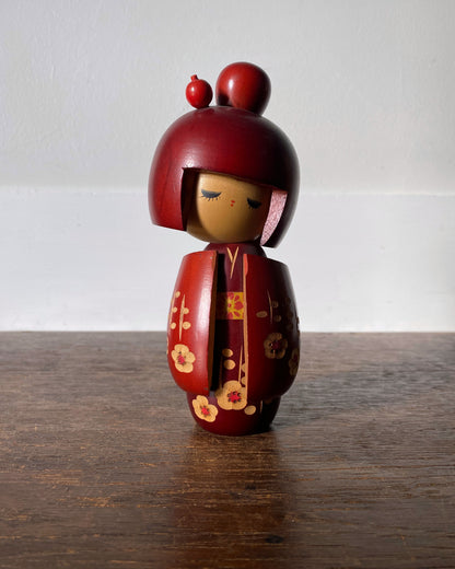 vintage blossom kimono kokeshi