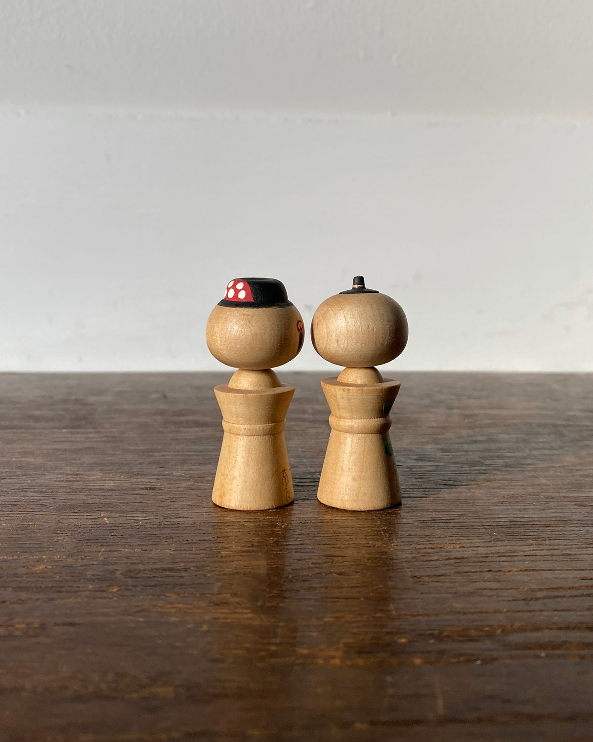 vintage Nara souvenir kokeshi pair