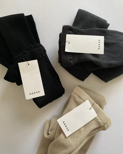 hakne : silk cotton ribbed leggings