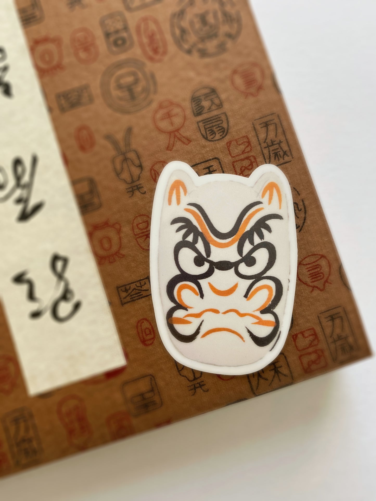 kiku print : vinyl sticker - oni mask #2