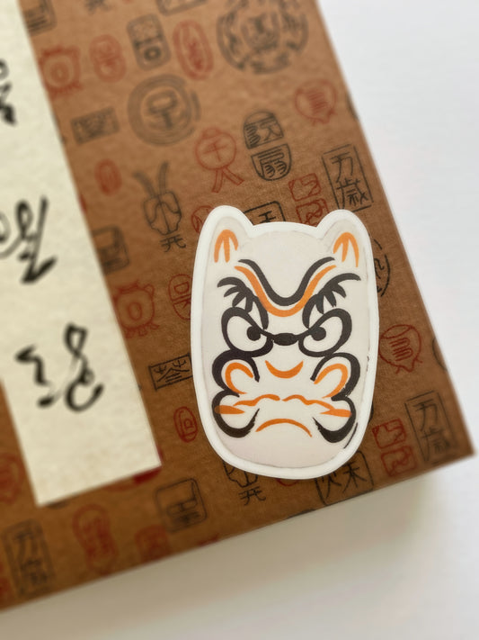 kiku print : vinyl sticker - oni mask #2