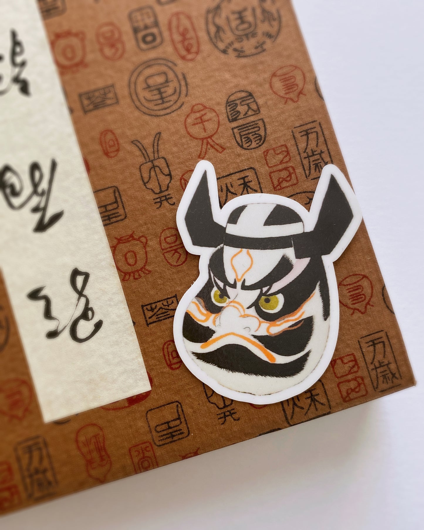 kiku print : vinyl sticker - oni mask #1
