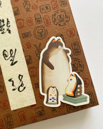 kiku print : vinyl sticker - neko