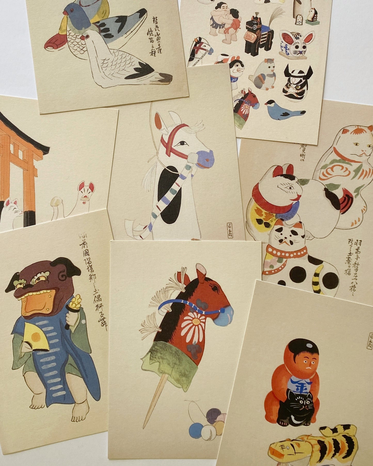 kiku print : postcard - kitsune tori gate