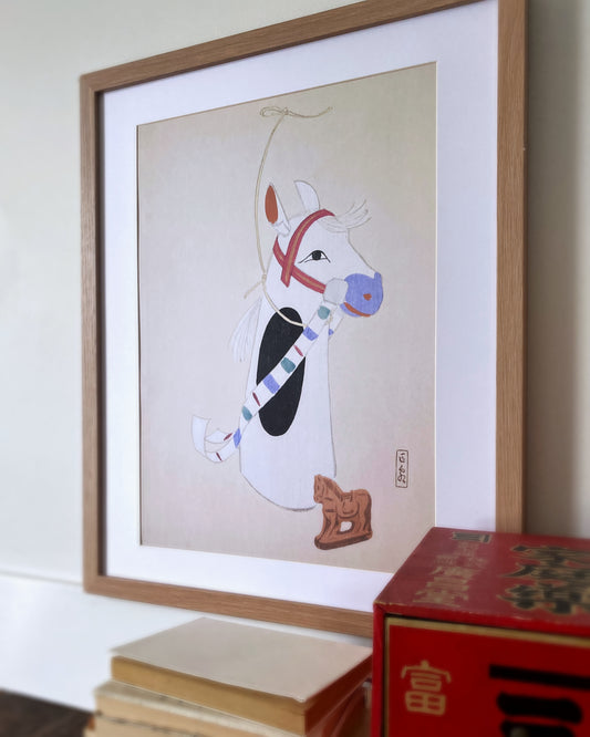 kiku print : A3 print - shiro uma