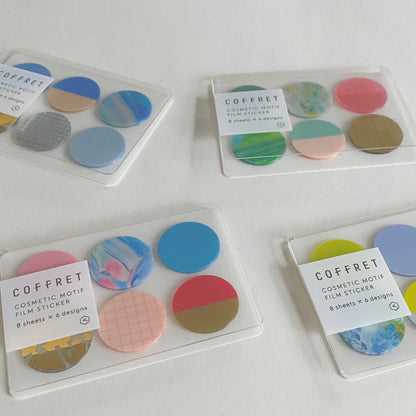 Hitotoki : coffret cosmetic motif film stickers