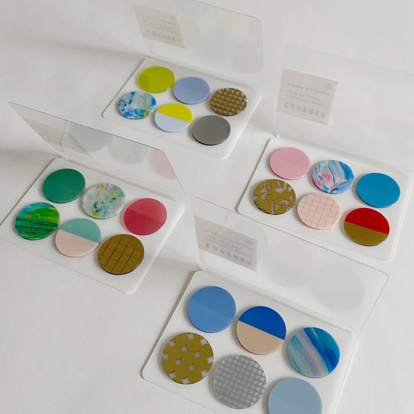 Hitotoki : coffret cosmetic motif film stickers