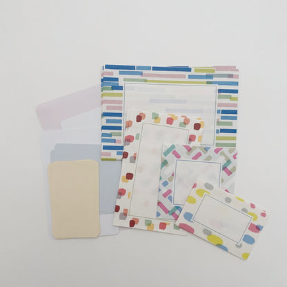 midori : card & envelope set - stripe