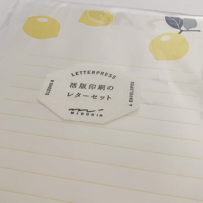 midori : letterpress letter & envelope set