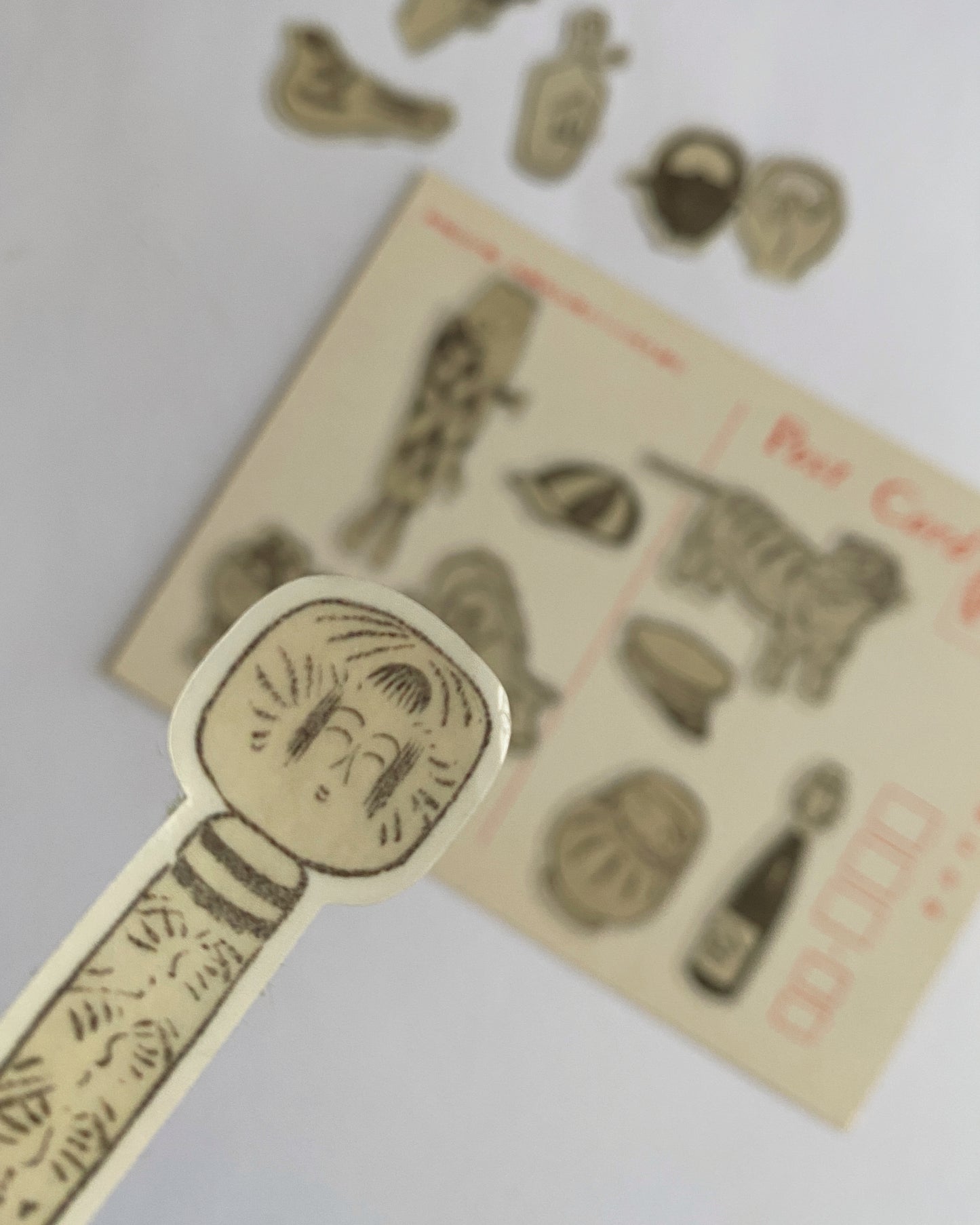 kiku print : vinyl sticker sheet - showa curios