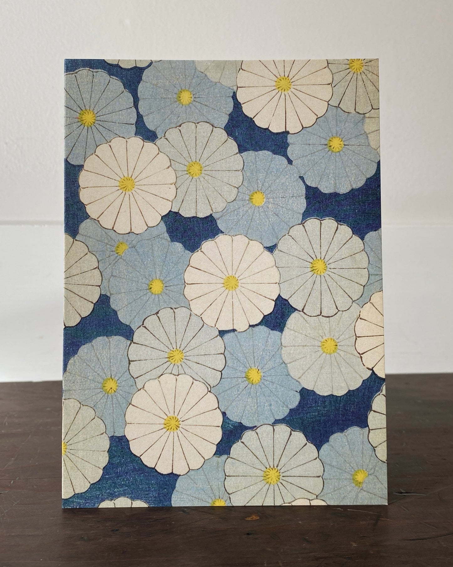 kiku print : greeting card - chrysanthemum