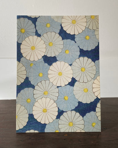 kiku print : greeting card - chrysanthemum