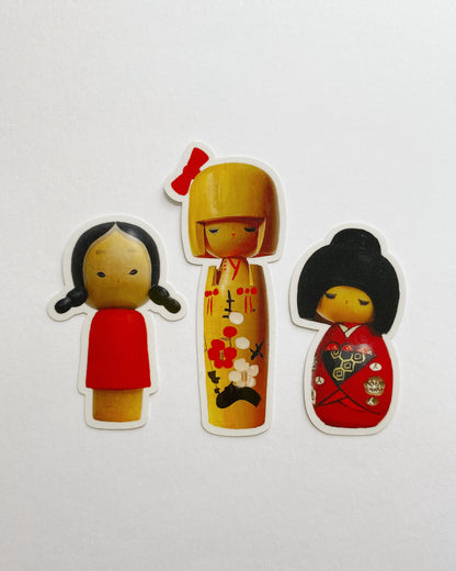 kiku print : vinyl sticker - Yumi