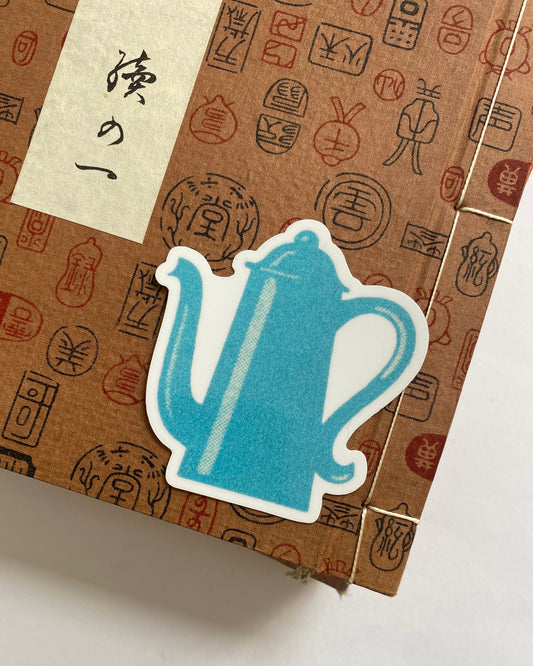 kiku print : vinyl sticker - coffee pot